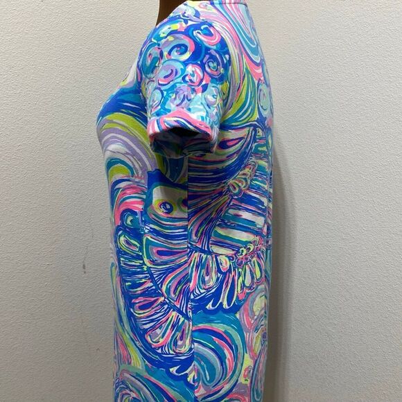 Lilly Pulitzer Women's Tammy T-Shirt Dress in Multi Guilty Pleasure Swirl XS - Picture 5 of 11
